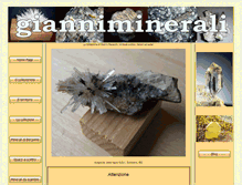 Tablet Screenshot of gianniminerali.it